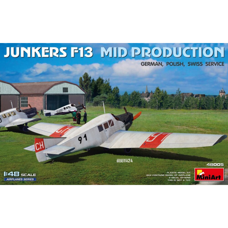 Junkers F13. Milieu de production. Service allemand, polonais, suisse - 1/48 - MINIART 48005