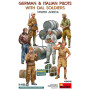 Pilotes allemands et italiens avec soldats DAL. Afrique du Nord - 1/48 - MINIART 49018