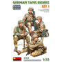 Cavaliers de chars allemands - (Set 1) Têtes en résine - Échelle 1/35 - MINIART 53022