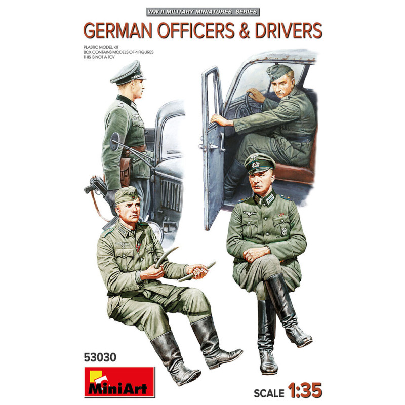 Officiers et chauffeurs allemands - 1/35 - MINIART 53030