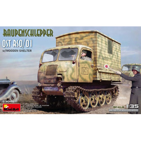 Tracteur Caterpillar East RSO/01 avec abri en bois - 1/35 - MINIART 53048