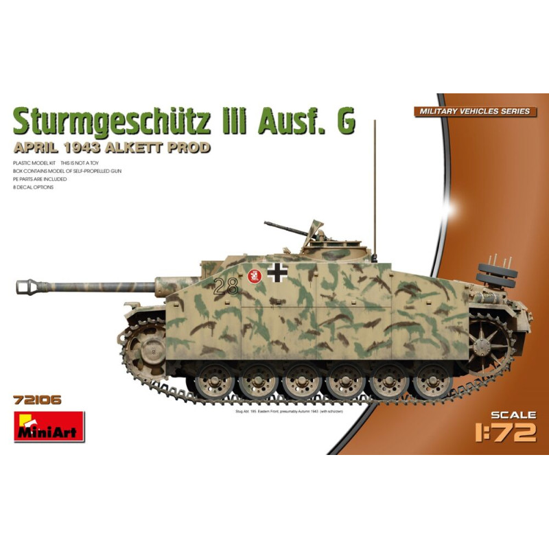 Char StuG III Ausf. G Avril 1943 - 1/72 - MINIART 72106