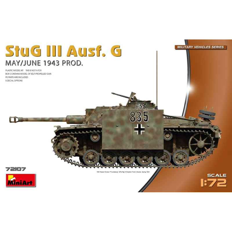 Char StuG III Ausf. G Mai/Juin 1943 - 1/72 - MINIART 72107