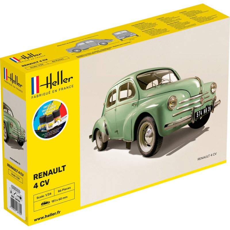 Renault 4 CV Kit complet - 1/24 - HELLER 56762