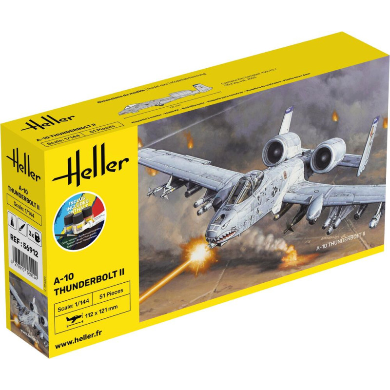 A-10 Thunderbolt II Kit Complet - 1/144 - HELLER 56912