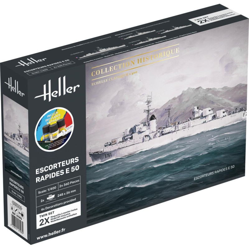 Escorteurs Rapides E 50 Kit complet - 1/400 - HELLER 57093