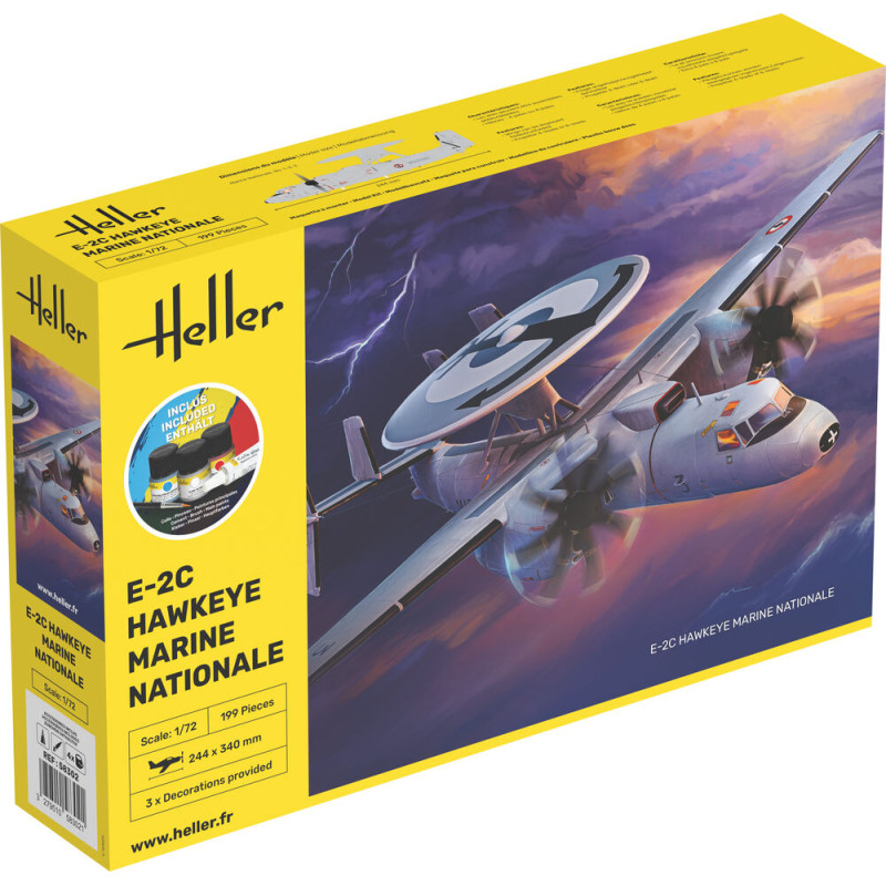 E-2C Hawkeye Marine Nationale Kit complet - 1/72 - HELLER 58302