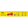 Citroen 2CV AZU-B 250 Fourgonnette pompiers Kit complet - 1/24 - HELLER 58701