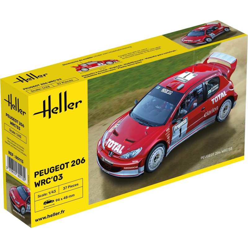 Peugeot 206 WRC'03 - 1/43 - HELLER 80113