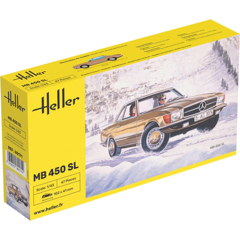 Mercedes 450 SL - 1/43 - HELLER 80171