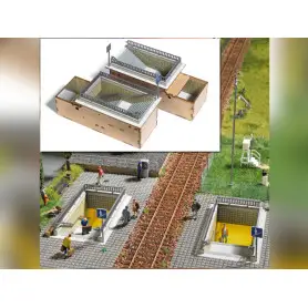 Passage pieton souterrain (x2) - HO 1/87 - BUSCH 1465