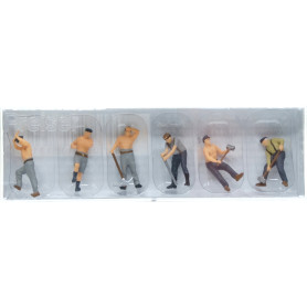Ouvriers de voie ferrée ép. II-III - HO 1/87 - PREISER 10813