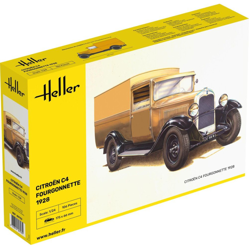 Citroen C4 Fourgonnette 1928 - 1/24 - HELLER 80703