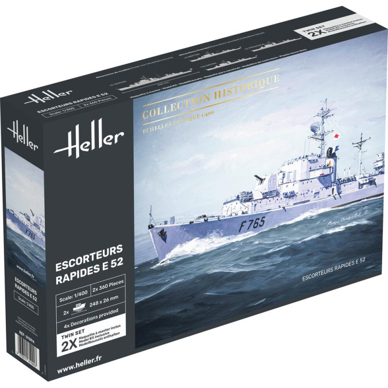 Escorteurs Rapides E 52 - 1/400 - HELLER 81094