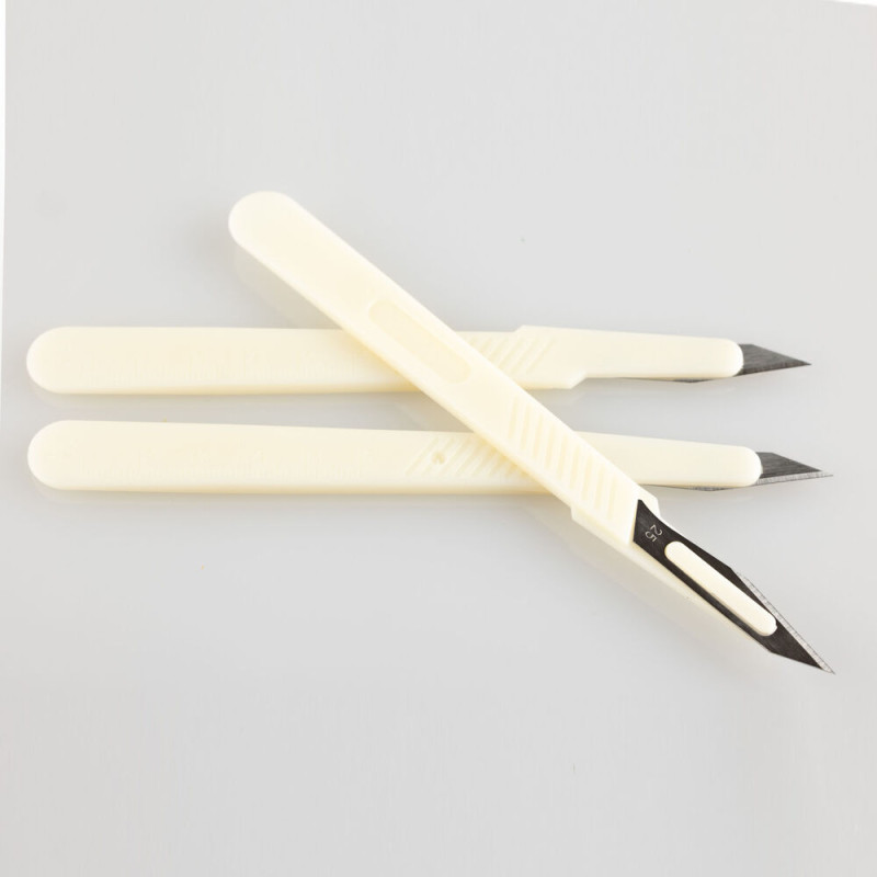Ensemble de scalpels jetables (3 pièces) - HELLER 99006