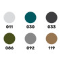Set de peinture acrylique « Militaire » 6 x 12 ml, pinceau - HELLER 9400