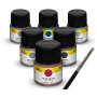 Set de peinture acrylique « Navy&nbsp;» 6 x 12 ml, pinceau - HELLER 9405