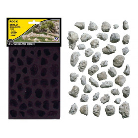 Woodland Scenics C1232 - moule souple petits rochers toutes échelles