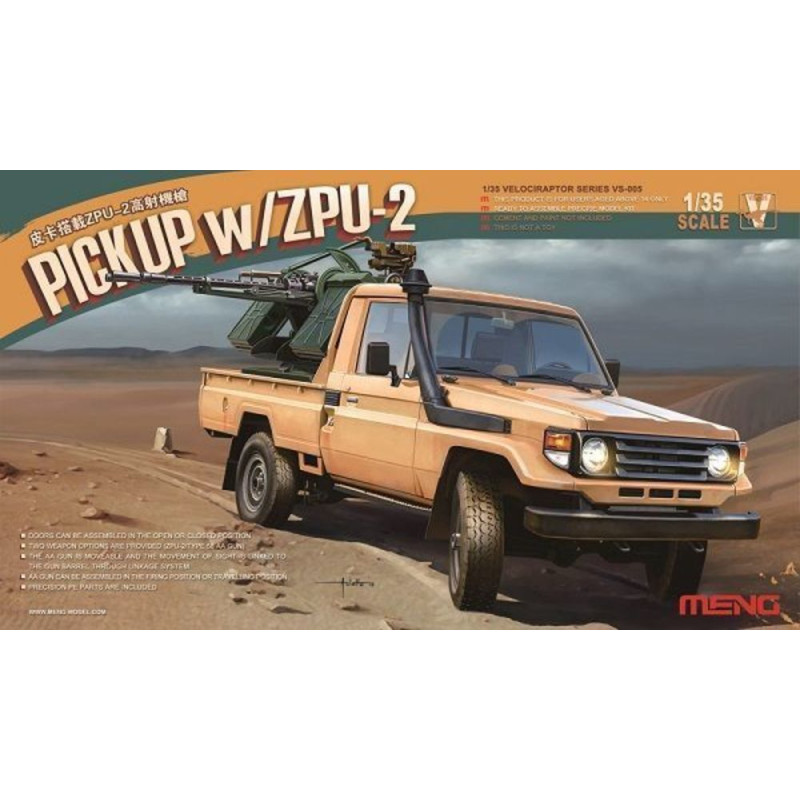 Pickup avec ZPU-2 - 1/35 - MENG VS-005