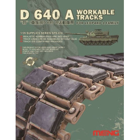 Chenilles fonctionnelles D 640 A pour Leopard 1 Fa - 1/35 - MENG SPS-016