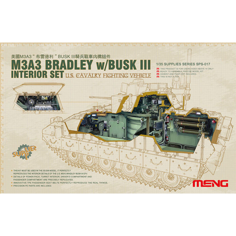Véhicule de combat américain M3A3 InterS - 1/35 - MENG SPS-017