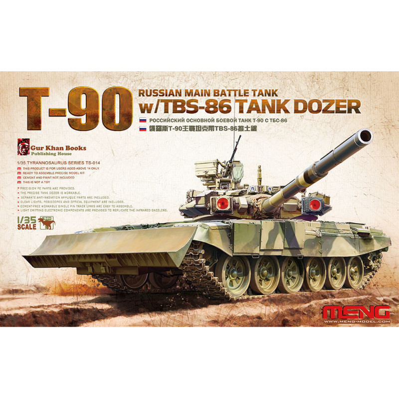 Char de combat principal russe T-90 avec TBS-86 - 1/35 - MENG TS-014