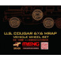 Set de roues pour véhicule US Cougar 6x6 MRAP - 1/35 - MENG SPS-024