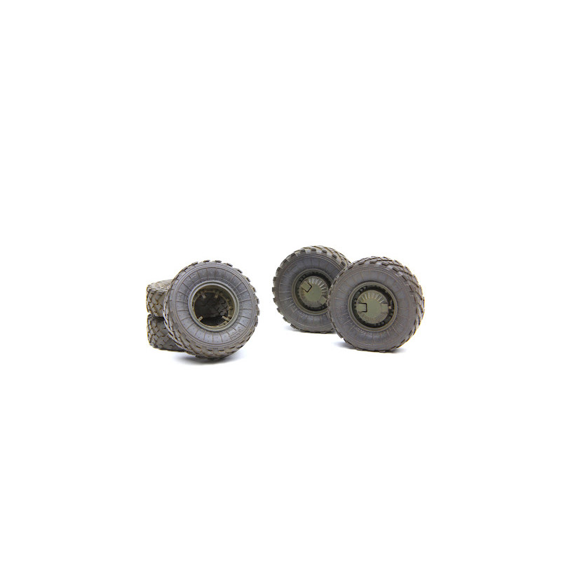 Set de roues affaissées pour GAZ 233014STS Tiger - 1/35 - MENG SPS-025
