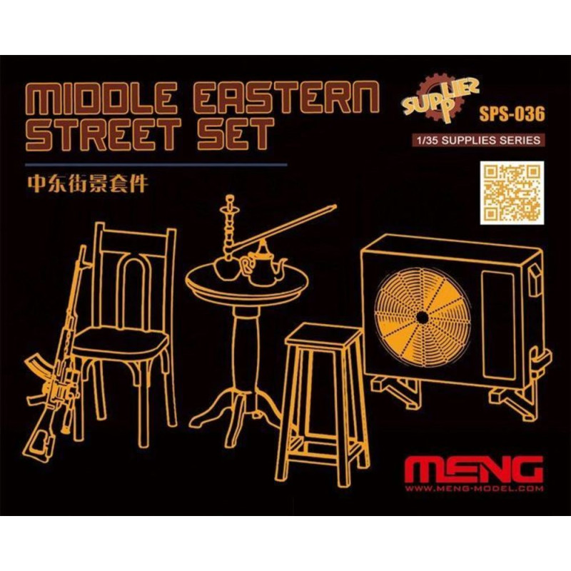 Accessoires de rue du Moyen-Orient (résine) - 1/35 - MENG SPS-036