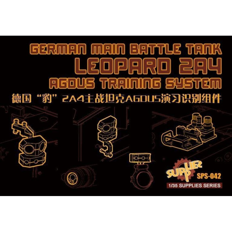 Système d'entraînement AGDUS pour char de combat principal allemand Leopard 2A4 (résine) - 1/35 - MENG SPS-042