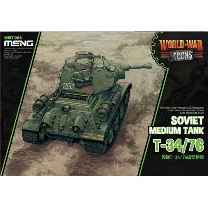 Char moyen soviétique T-34/76 - MENG WWT-006