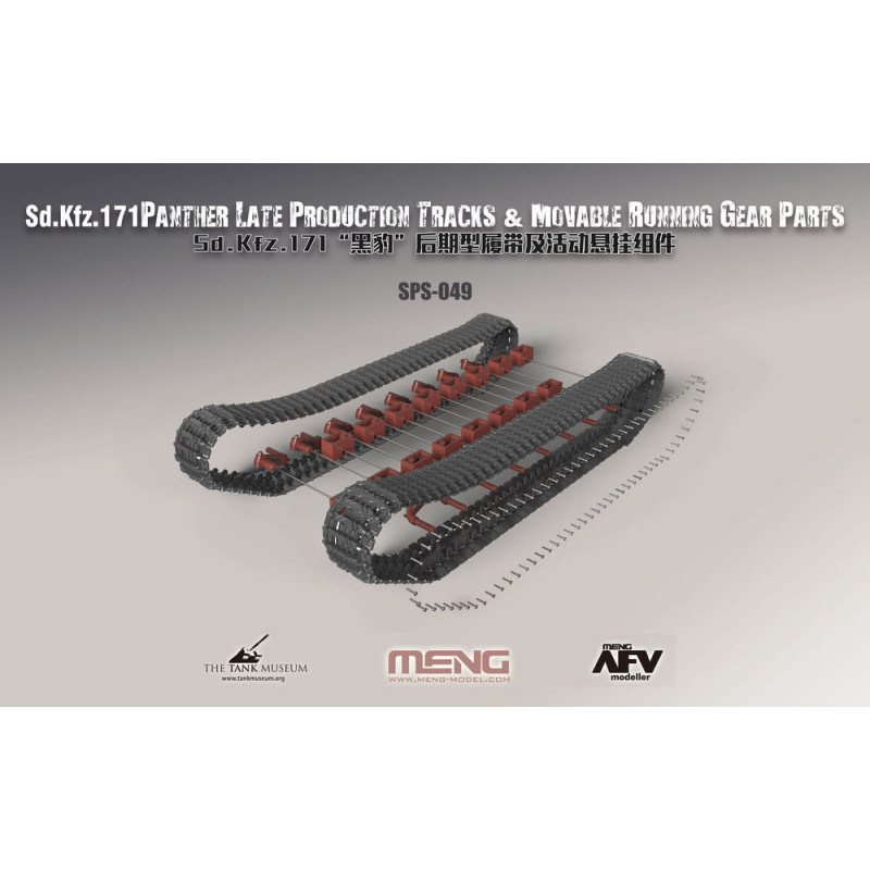 Chenilles et train de roulement pour Sd.Kfz.171 Panther - 1/35 - MENG SPS-049