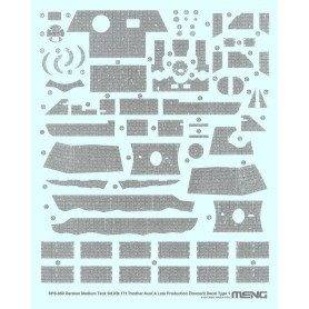Décals pour Sd.Kfz.171 Panther Ausf.A Late Production - 1/35 - MENG SPS-050