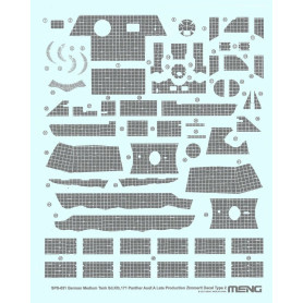 Décals Zimmerit Sd.Kfz.171 Panther - 1/35 - MENG SPS-051