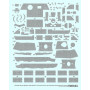 Décals Zimmerit Sd.Kfz.171 Panther Ausf.A Late Production Zimmerit Decal C - 1/35 - MENG SPS-052