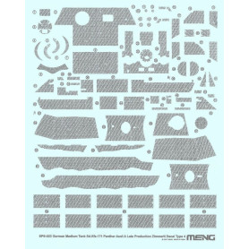 Décals Zimmertit Sd.Kfz.171 Panther Ausf.A Late Production Zimmerit Decal D - 1/35 - MENG SPS-053