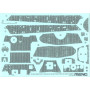 Décals Zimmerit pour Sd.Kfz.182 King Tiger (tourelle Porsche) - 1/35 - MENG SPS-060