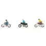 Conducteurs de cyclomoteur - HO 1/87 - NOCH 15907