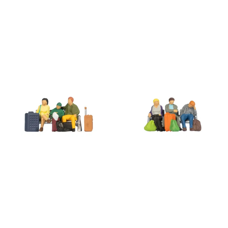 Voyageurs assis avec bagages - N 1/160 - NOCH 36213