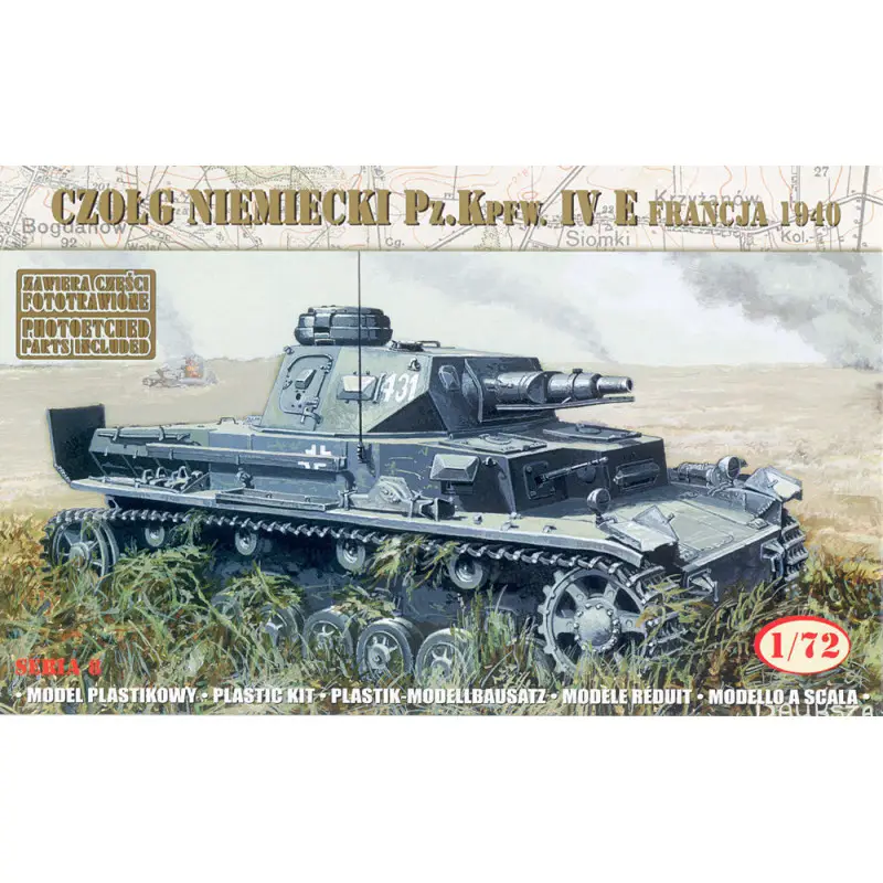 Char allemand Pz.Kpfw.IVE France 1940 - 1/72 - MIRAGE HOBBY 72863