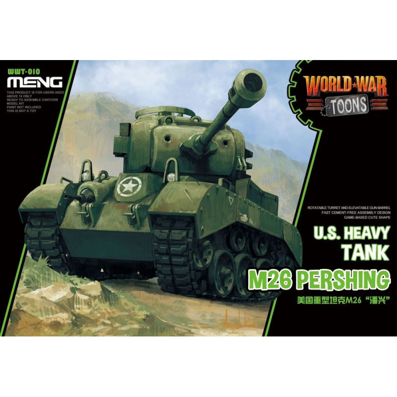 Char lourd américain M26 Pershing (Modèle cartoon) - MENG WWT-010