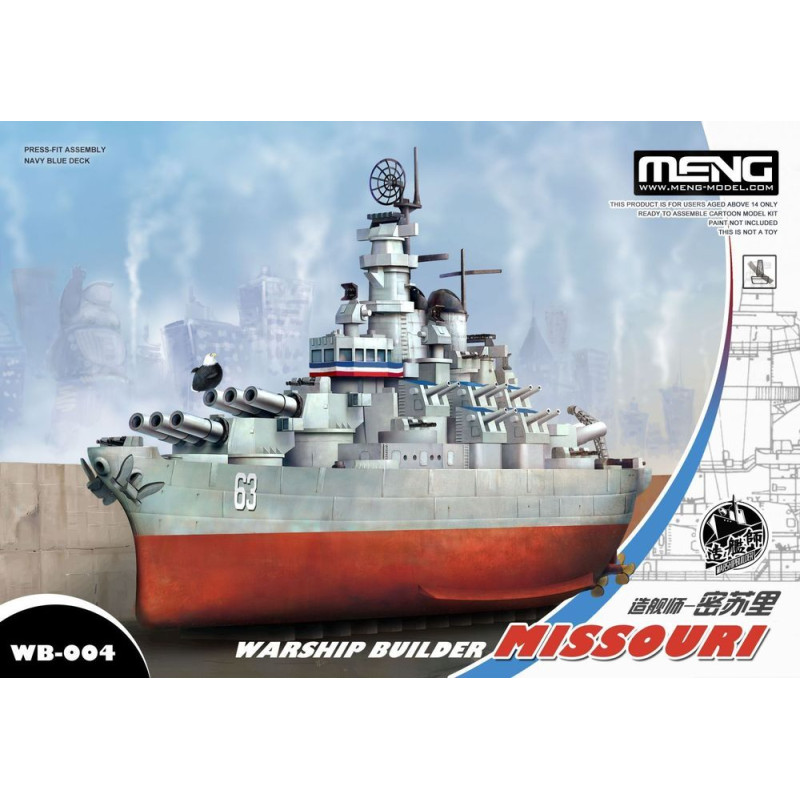 Navire de guerre Missouri (modèle cartoon) - MENG WB-004