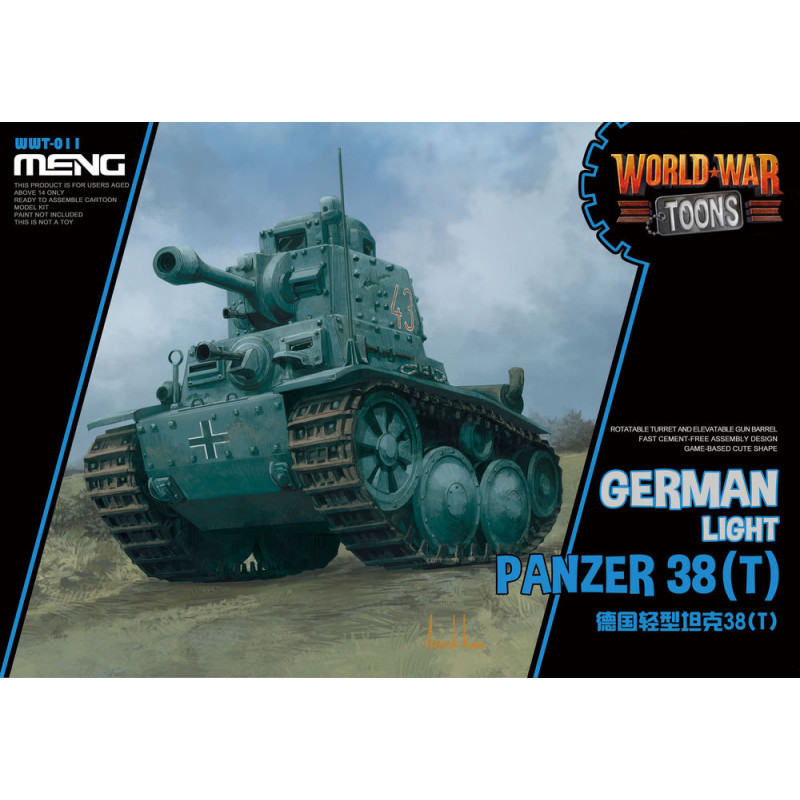 Panzer léger allemand 38(T) modèle cartoon - MENG WWT-011