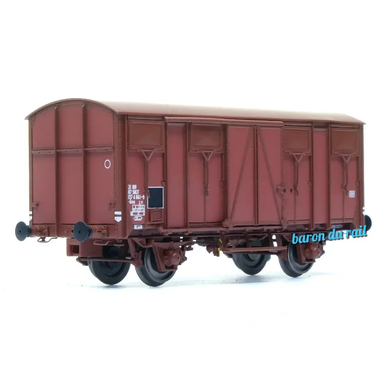 Wagon couvert Ocem Gms Permaplex ép. IVa SNCF - HO 1/87 - LS Models 31302