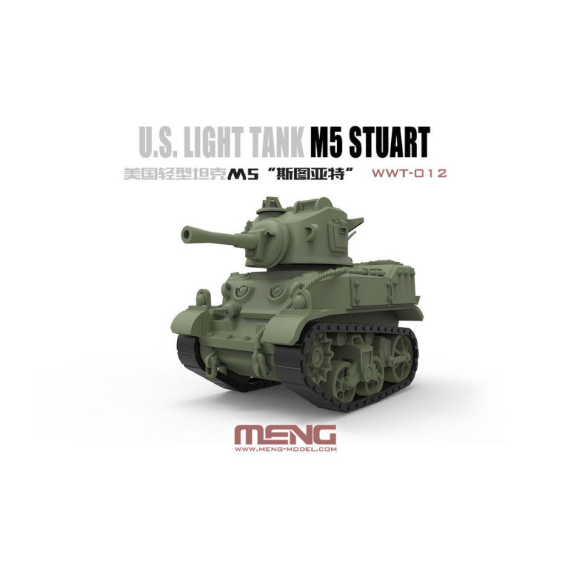 Char léger américain M5 Stuart (modèle Cartoon) - MENG WWT-012