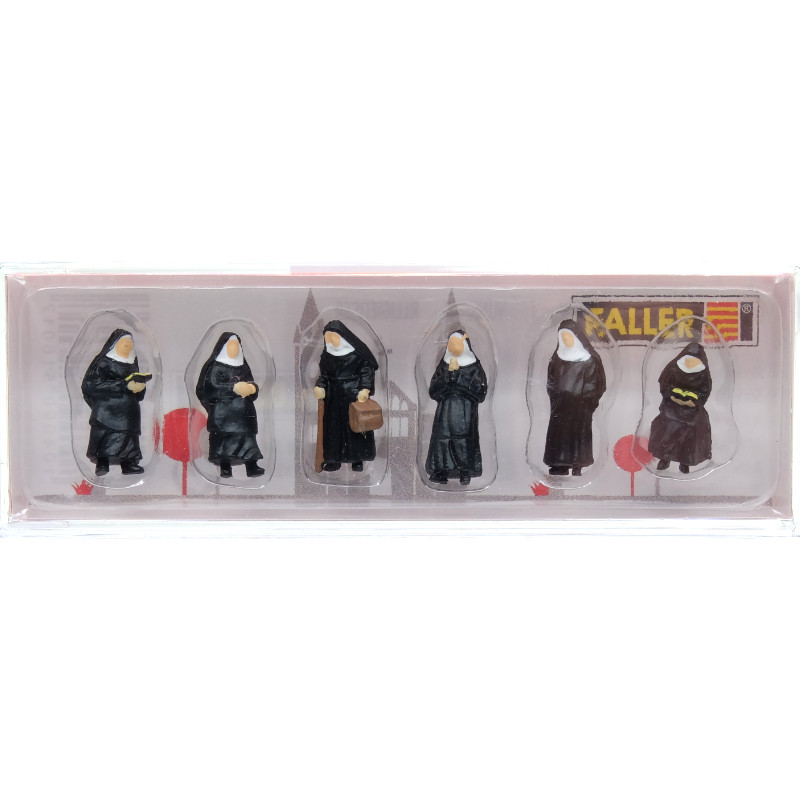 6x religieuses - HO 1/87 - FALLER 151601