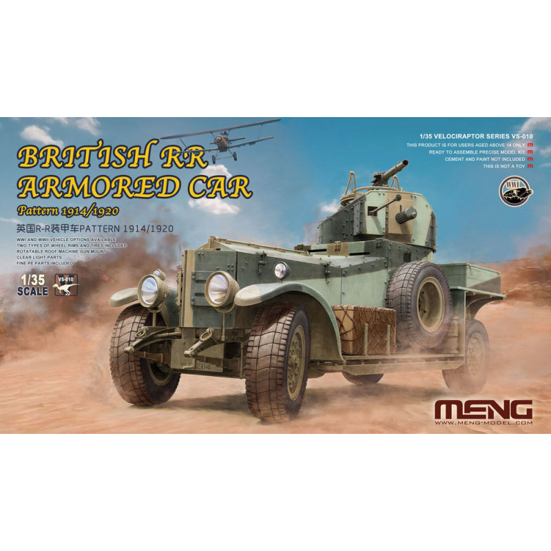 Voiture blindée RR britannique modèle 1914/1920 - 1/35 - MENG VS-010