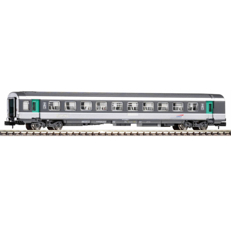 Voiture Corail B11tu 2ème CL. logo flèche SNCF ép. IV - N 1/160 - Piko 94087