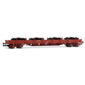 Wagon Plat VB HO Fusée - Maquette Train Époque 3 - Prés Assemblé France