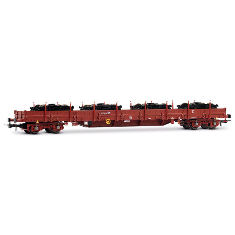 Wagon plat type Res, chargé de bogies Y25, ép. V - HO 1/87 - JOUEF HJ6308